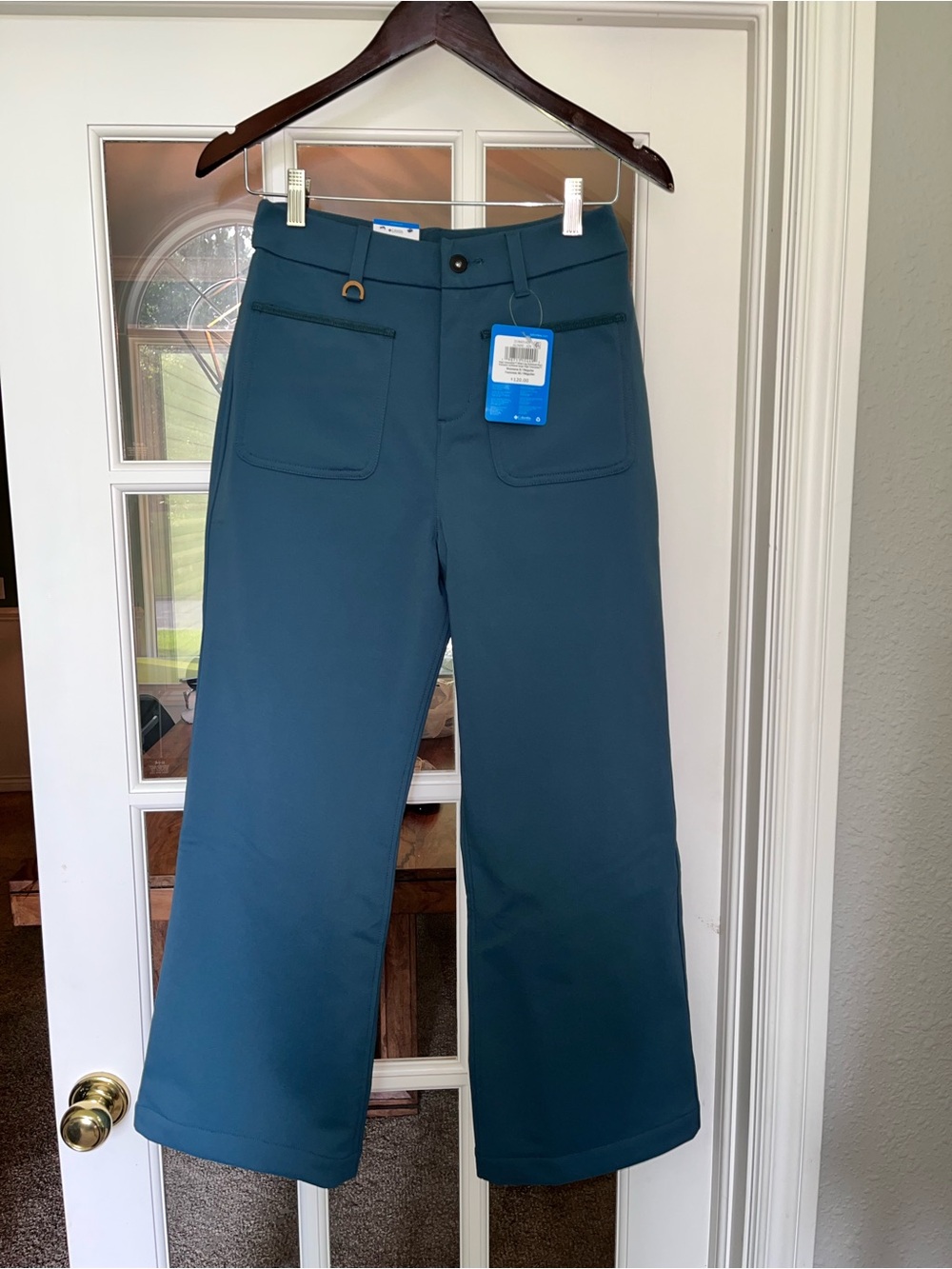 Womens Columbia Teal Wide-Leg high cascades softshell pants